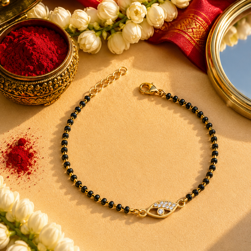 Nazar Eye Mangalsutra Bracelet