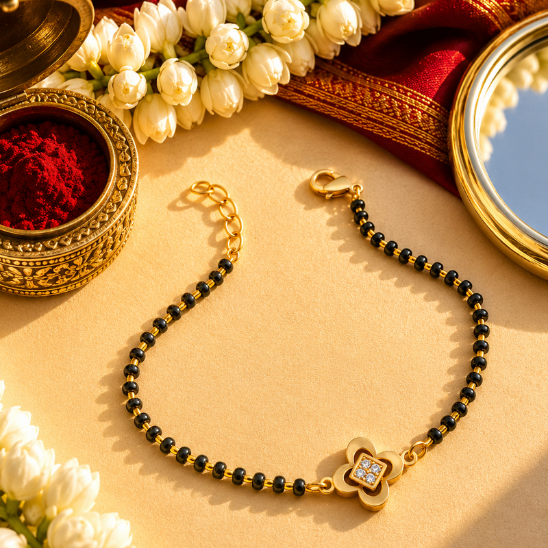 Neha Clover Mangalsutra Bracelet