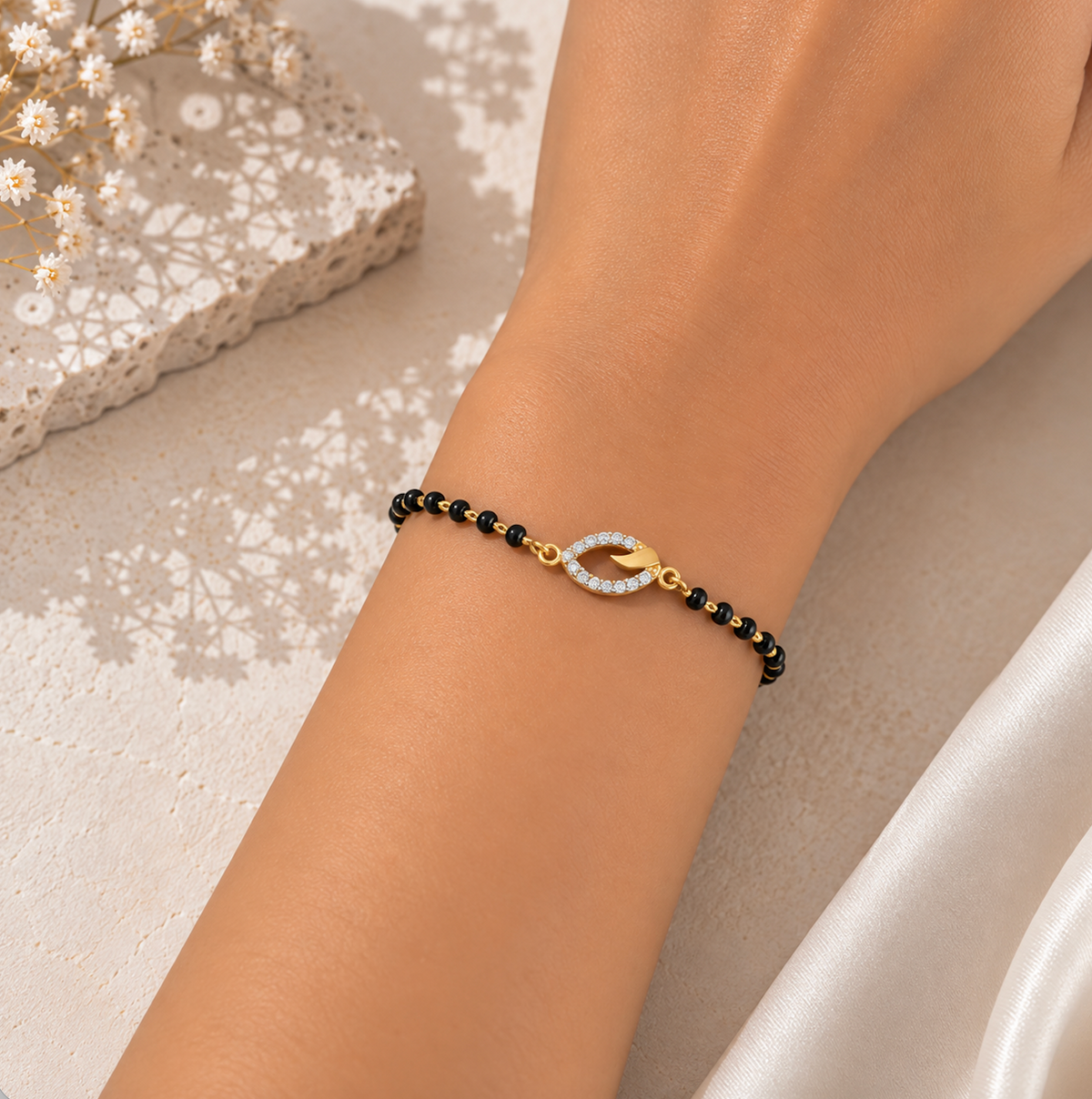 Amara Petal Mangalsutra Bracelet