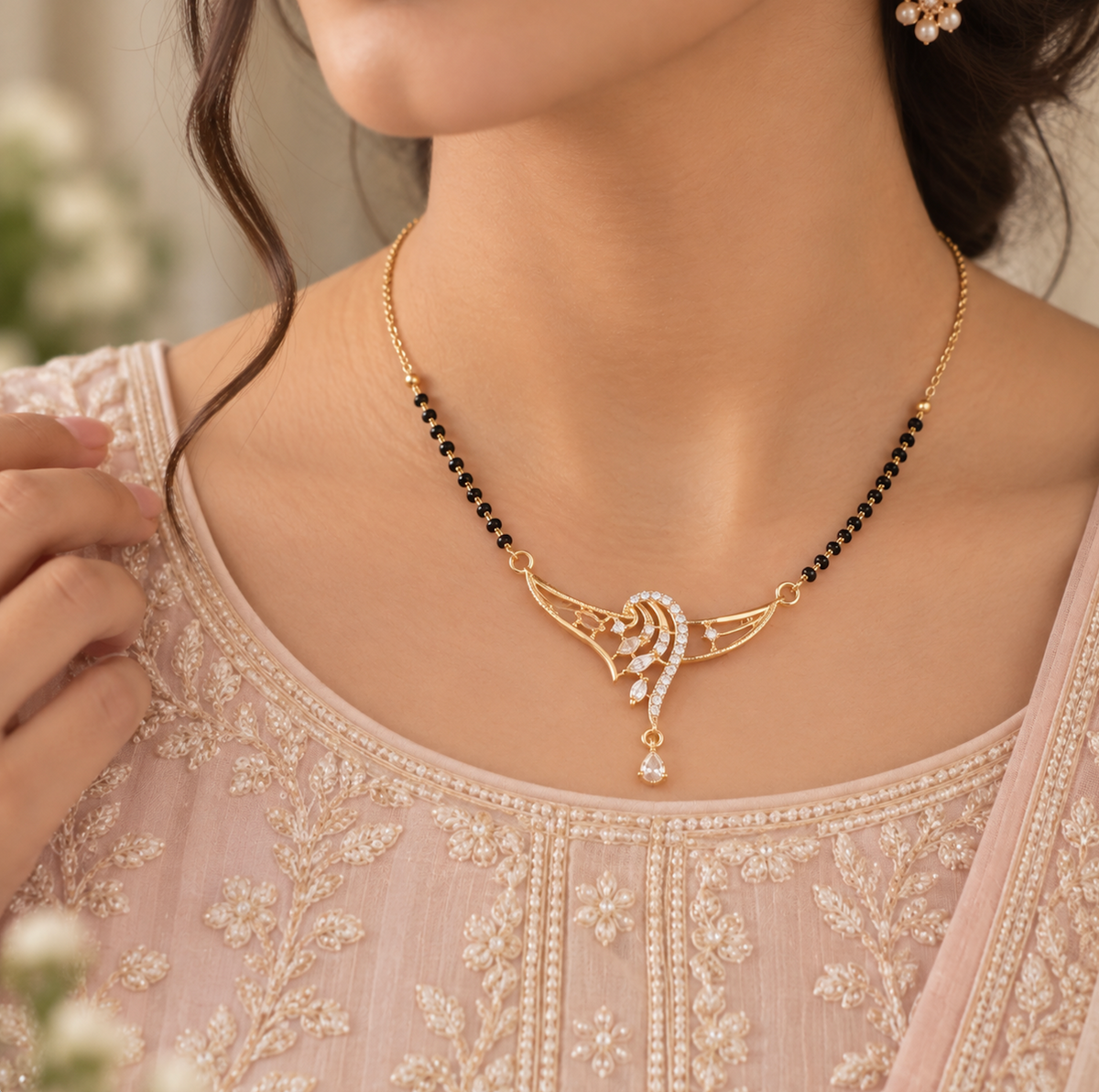 Lehar Swirl Mangalsutra