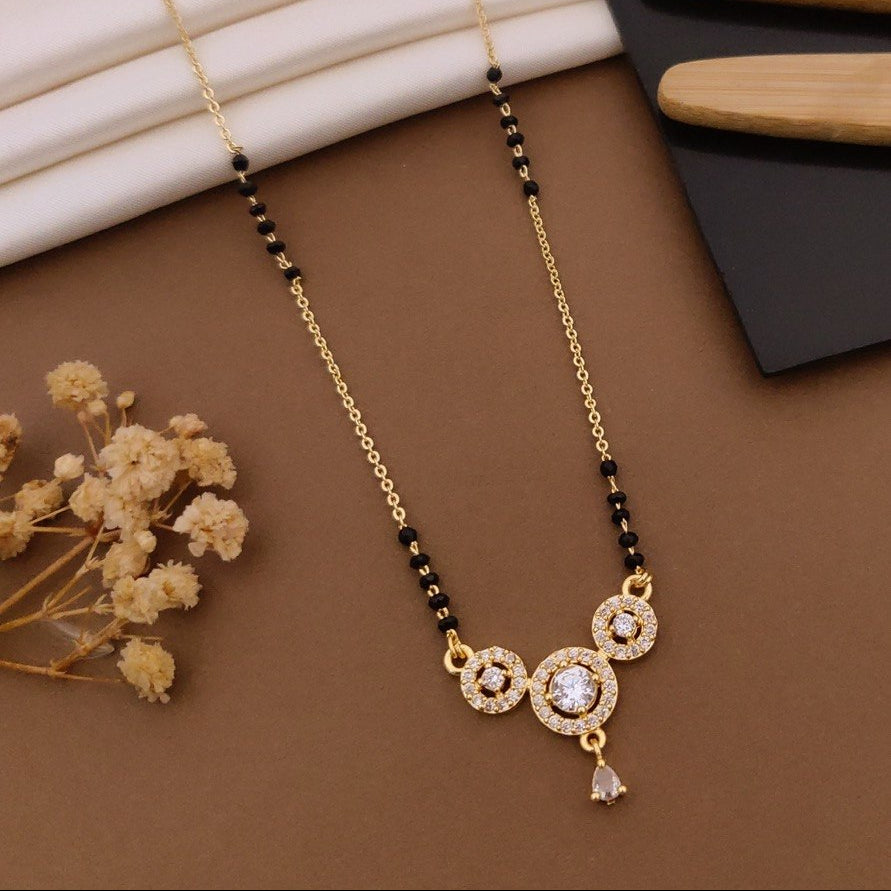 Trina Triple-Halo Mangalsutra