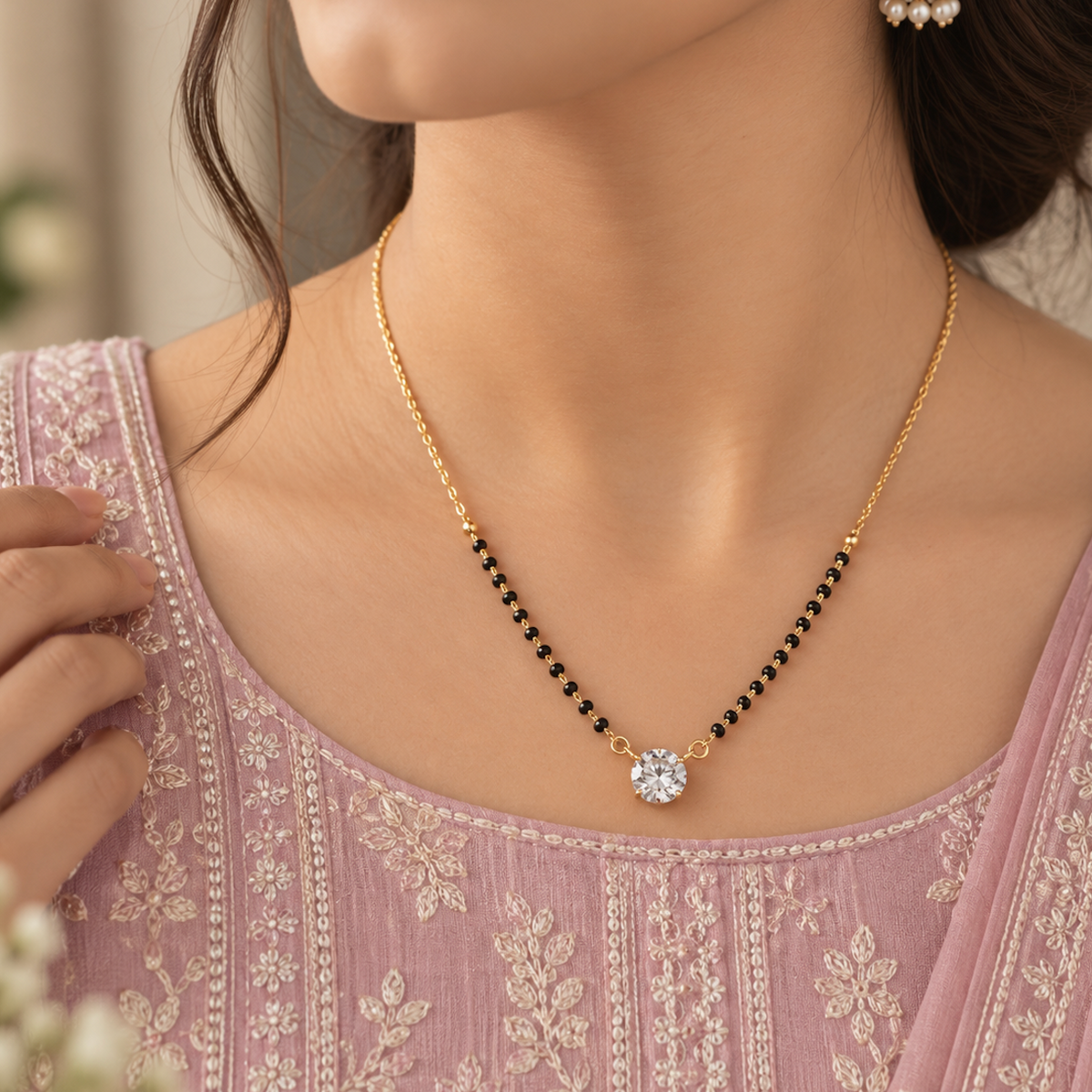 Ekaa Single-Stone Mangalsutra