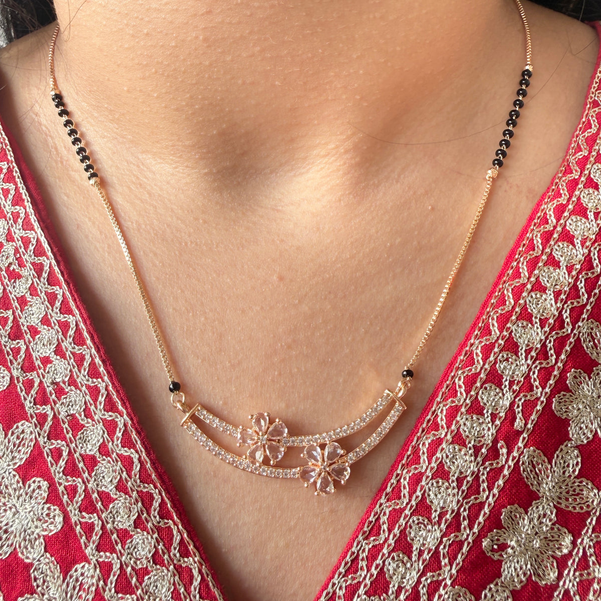 Juhi Twin-Bloom Mangalsutra