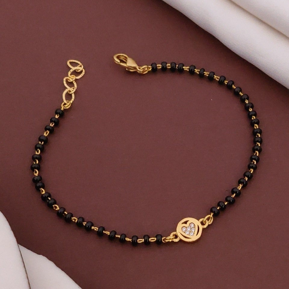 Ruhi Heart Mangalsutra Bracelet