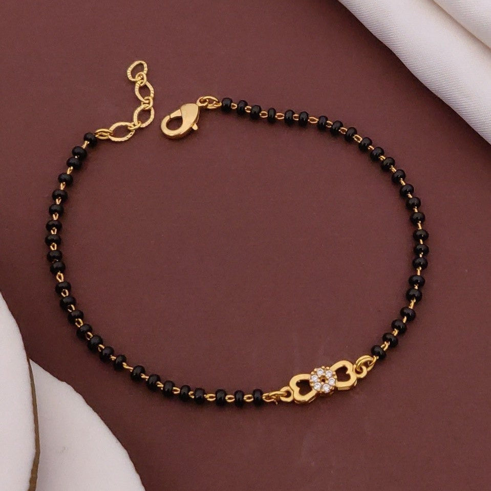 Sneha Twin-Heart Mangalsutra Bracelet